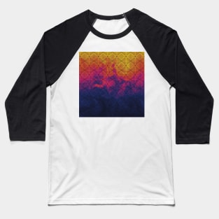 Graphic geometric pattern on colorful background Baseball T-Shirt